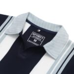 New Long Sleeved Casual High-end Polo Shirt - Multi Line - Image 5