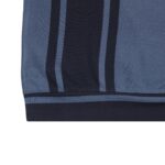 New Long Sleeved Casual High-end Polo Shirt - Blue and Black - Image 5