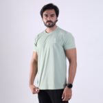 Breathable - Gym T-Shirt For Men's Aqua - Image 3